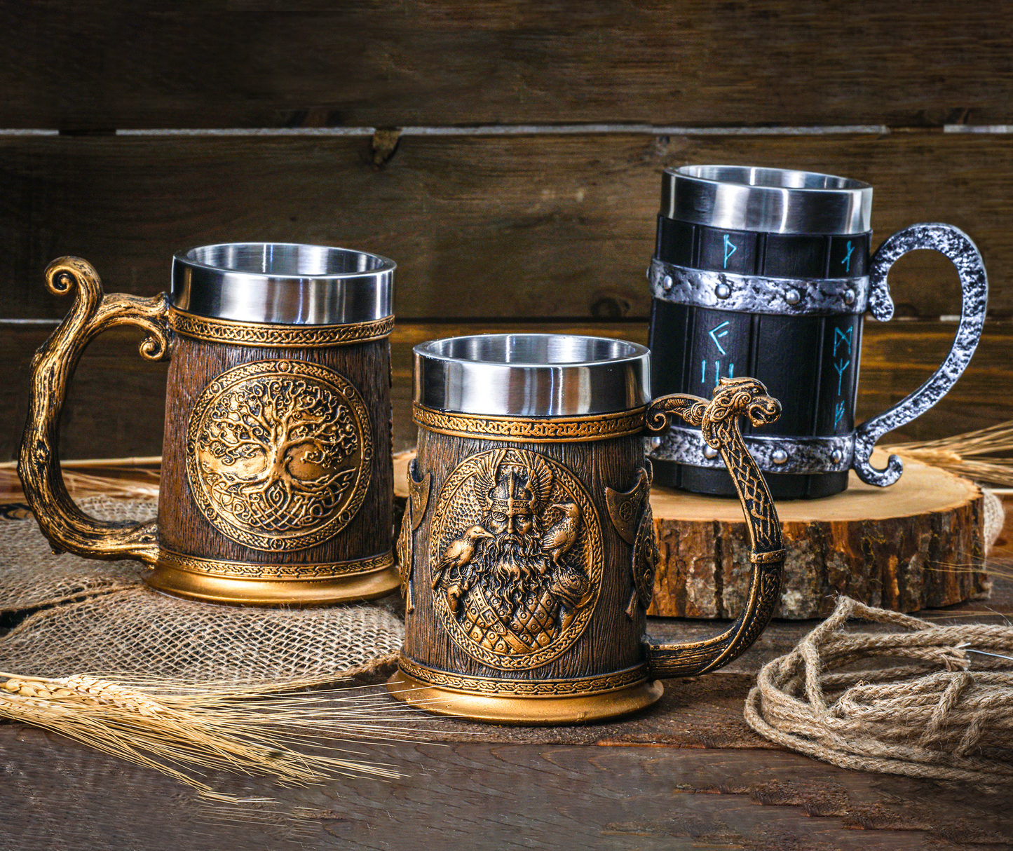 Viking Celtic Drinking Mug Beer 22 Oz Tankard