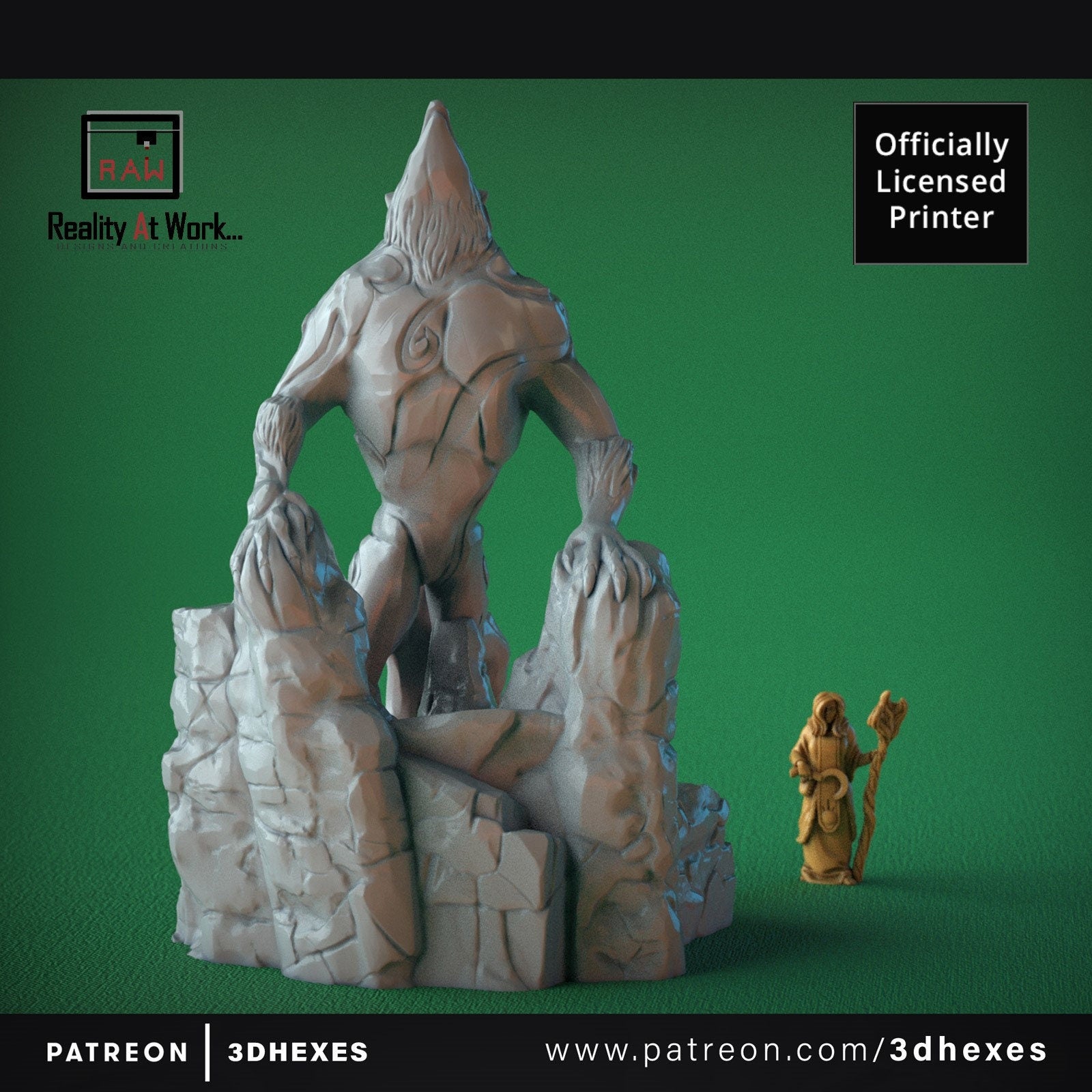Statue of the Cursed Ones D&D terrain 28-32mm | Dungeons and Dragons | DnD | Pathfinder | Starfinder | Tabletop RPG | Wargaming |