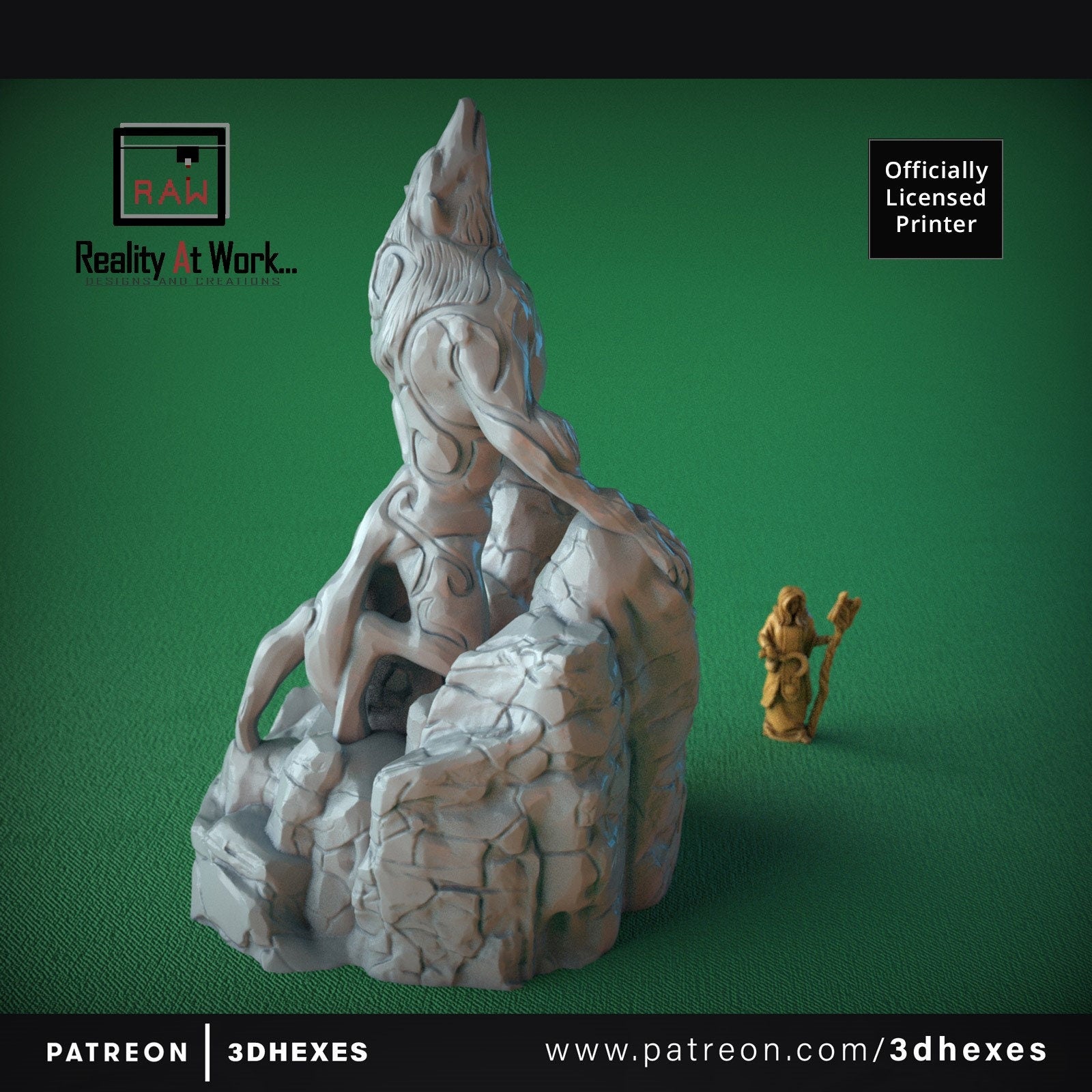 Statue of the Cursed Ones D&D terrain 28-32mm | Dungeons and Dragons | DnD | Pathfinder | Starfinder | Tabletop RPG | Wargaming |
