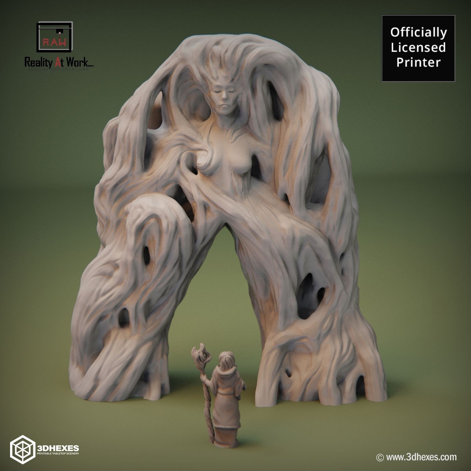 Forest Lady Portal D&D terrain 28mm | 32mm | Dungeons and Dragons | DnD | Pathfinder | Starfinder | Tabletop RPG | Wargaming |
