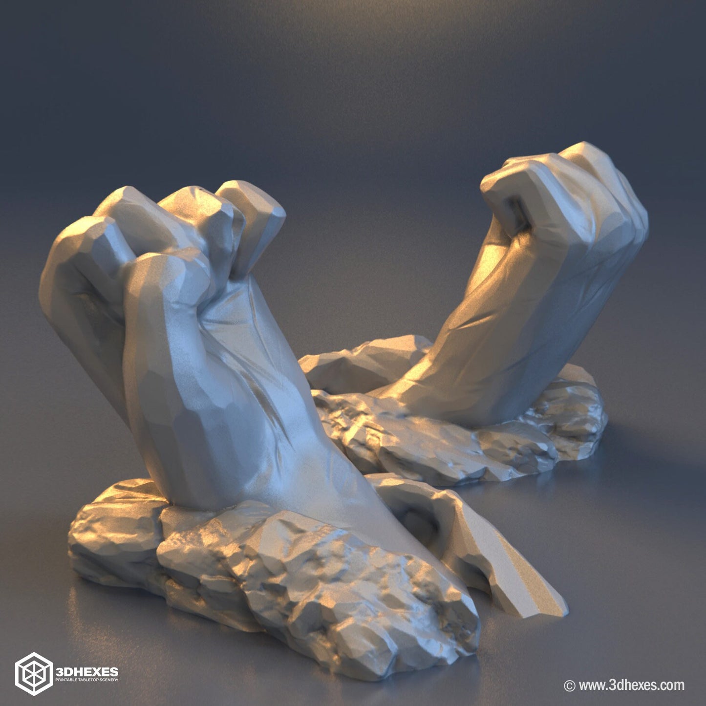 Ancient Hands Set D&D terrain 28-32mm | Dungeons and Dragons | DnD | Pathfinder | Starfinder | Tabletop RPG | Wargaming |