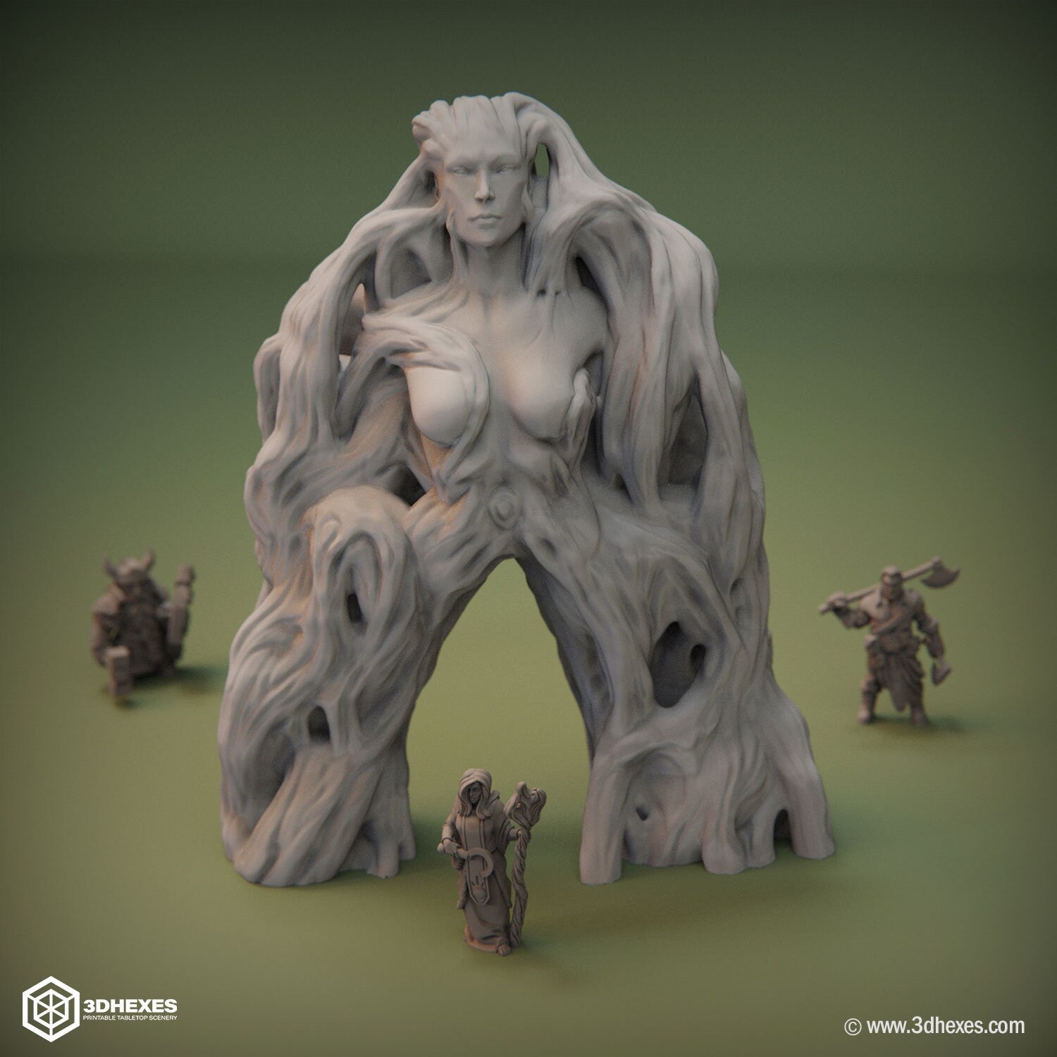 Forest Lady Portal D&D terrain 28mm | 32mm | Dungeons and Dragons | DnD | Pathfinder | Starfinder | Tabletop RPG | Wargaming |