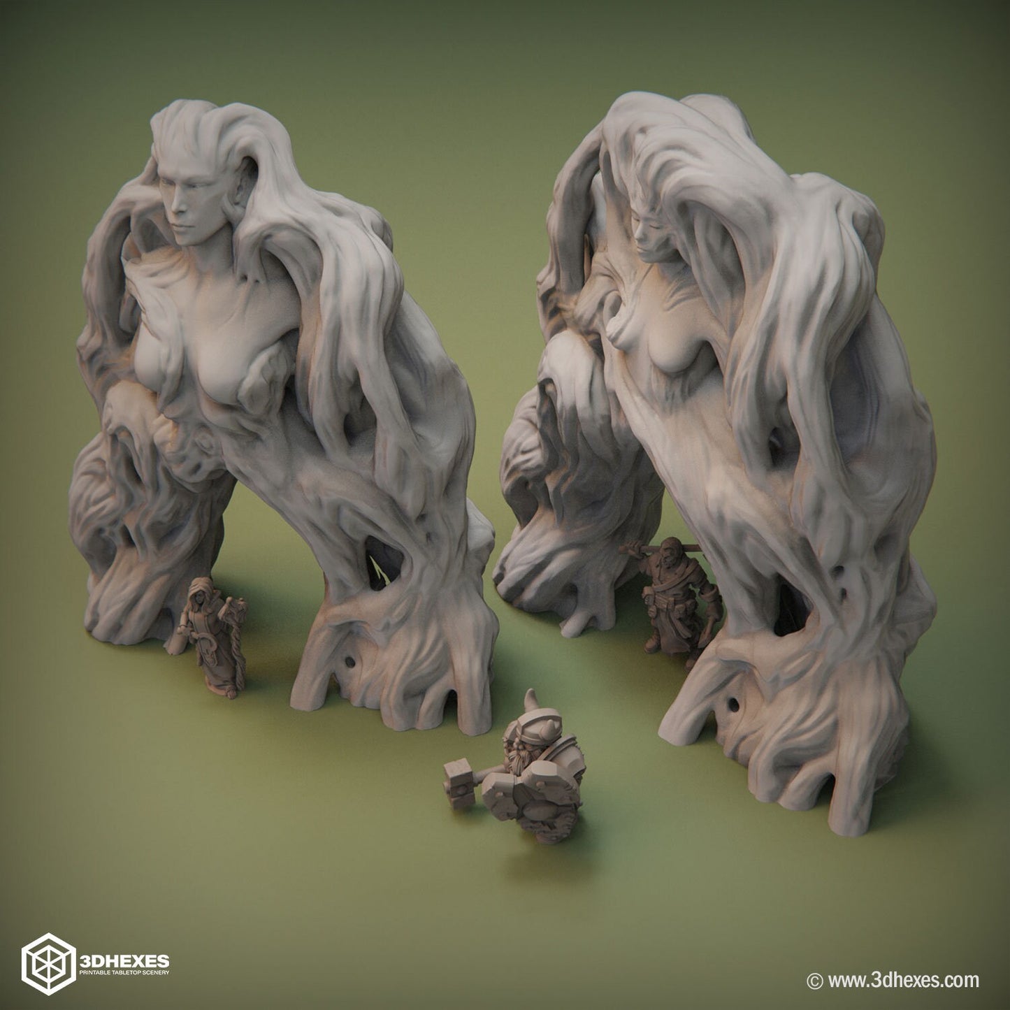 Forest Lady Portal D&D terrain 28mm | 32mm | Dungeons and Dragons | DnD | Pathfinder | Starfinder | Tabletop RPG | Wargaming |
