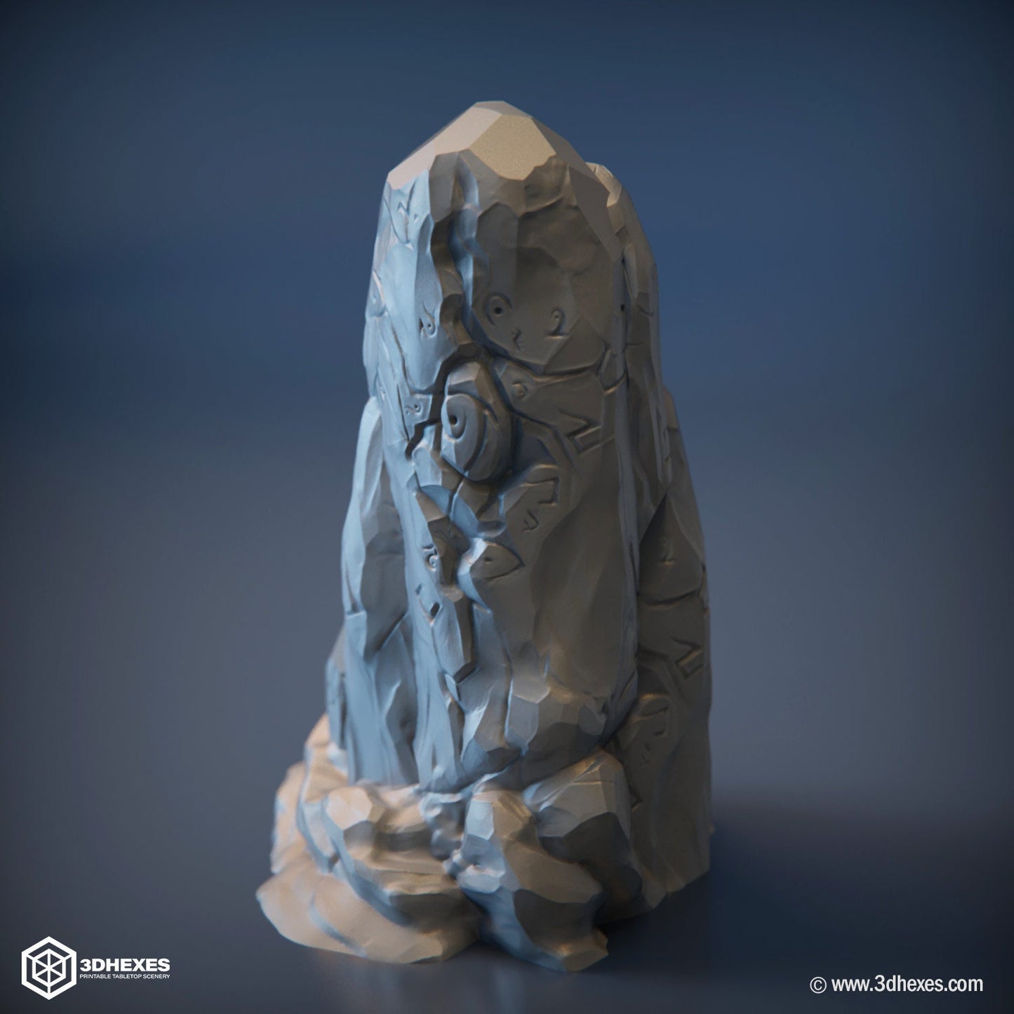 Runed Stone Pillar D&D terrain 28-32mm | Dungeons and Dragons | DnD | Pathfinder | Starfinder | Tabletop RPG | Wargaming |