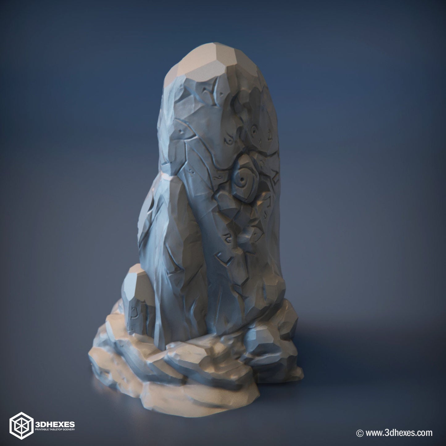 Runed Stone Pillar D&D terrain 28-32mm | Dungeons and Dragons | DnD | Pathfinder | Starfinder | Tabletop RPG | Wargaming |