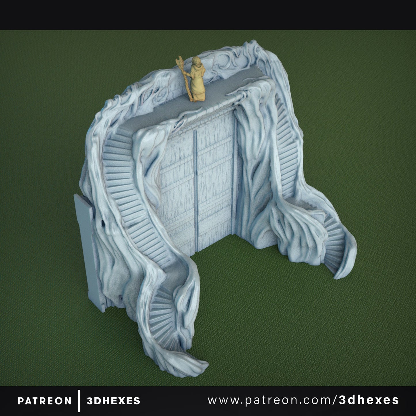 Gate of the Evergreen City D&D terrain 28mm | 32mm | Dungeons and Dragons | DnD | Pathfinder | Starfinder | Tabletop RPG | Wargaming |