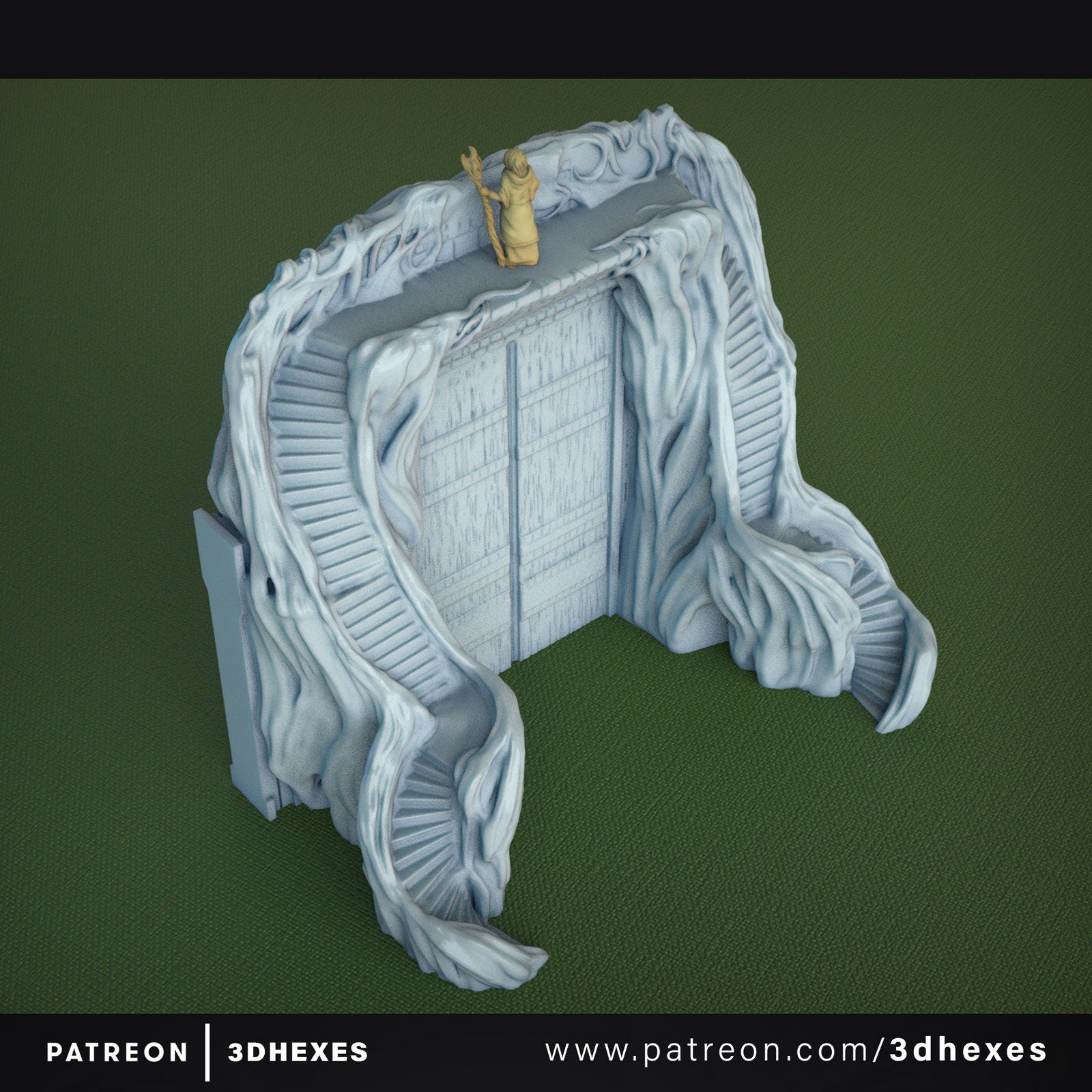 Gate of the Evergreen City D&D terrain 28mm | 32mm | Dungeons and Dragons | DnD | Pathfinder | Starfinder | Tabletop RPG | Wargaming |