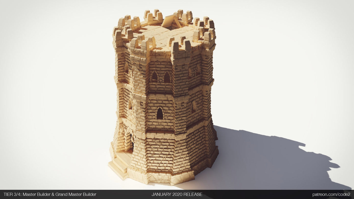 Ulvheim Tower 3 Terrain D&D 28mm | 32mm | Dungeons and Dragons | DnD | Pathfinder | Starfinder | Tabletop RPG | Wargaming |