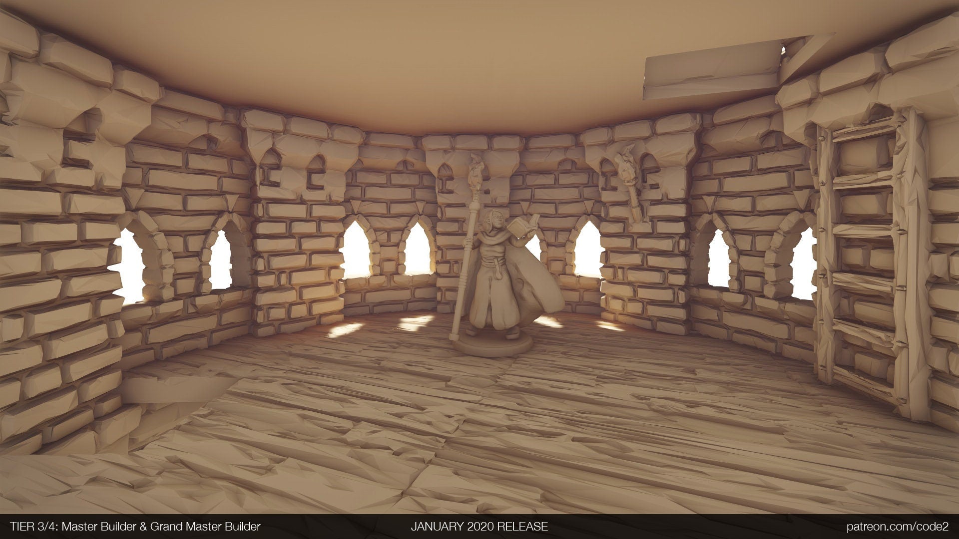Ulvheim Tower 3 Terrain D&D 28mm | 32mm | Dungeons and Dragons | DnD | Pathfinder | Starfinder | Tabletop RPG | Wargaming |