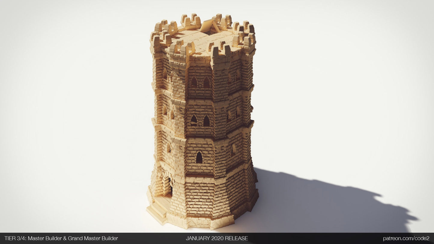 Ulvheim Tower 4 Terrain D&D 28mm | 32mm | Dungeons and Dragons | DnD | Pathfinder | Starfinder | Tabletop RPG | Wargaming |