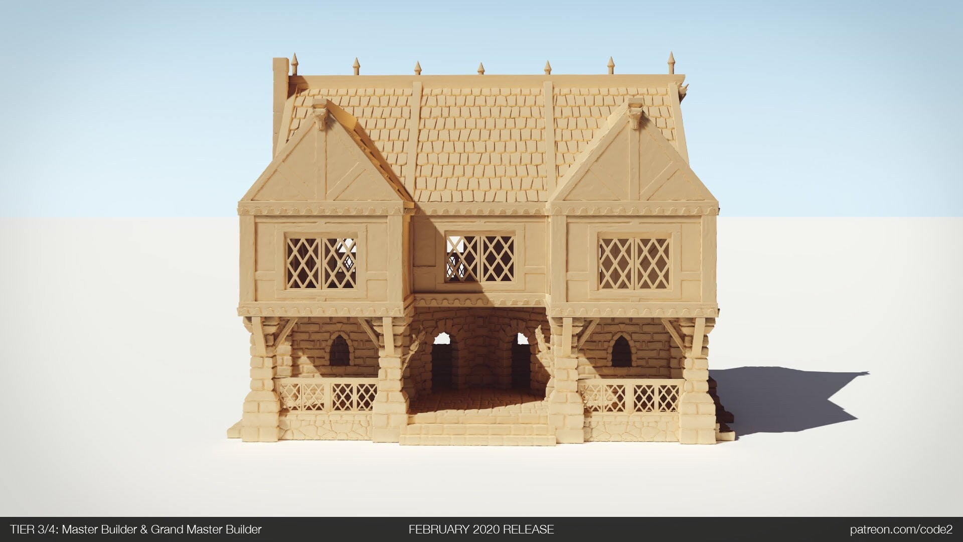 Ulvheim Merchant Large House Terrain D&D 28mm | 32mm | Dungeons and Dragons | DnD | Pathfinder | Starfinder | Tabletop RPG | Wargaming |