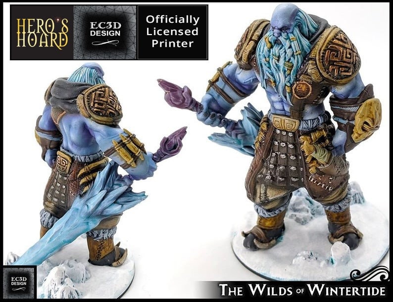 Frost Giants D&D 28mm | 32mm miniature, Dungeons and Dragons, DnD, Pathfinder, Tabletop RPG, Roleplaying Games, Wargaming Miniatures, EC3D
