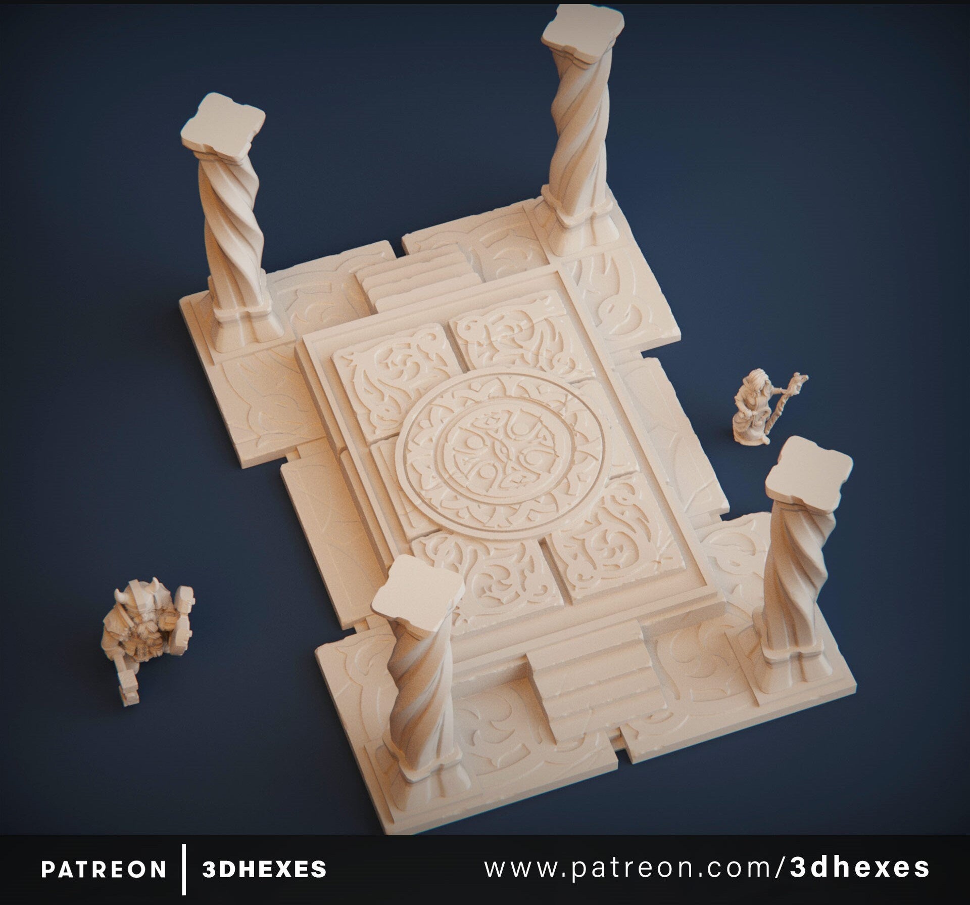 The Ritual Platform D&D terrain 28-32mm | Dungeons and Dragons | DnD | Pathfinder | Starfinder | Tabletop RPG | Wargaming |