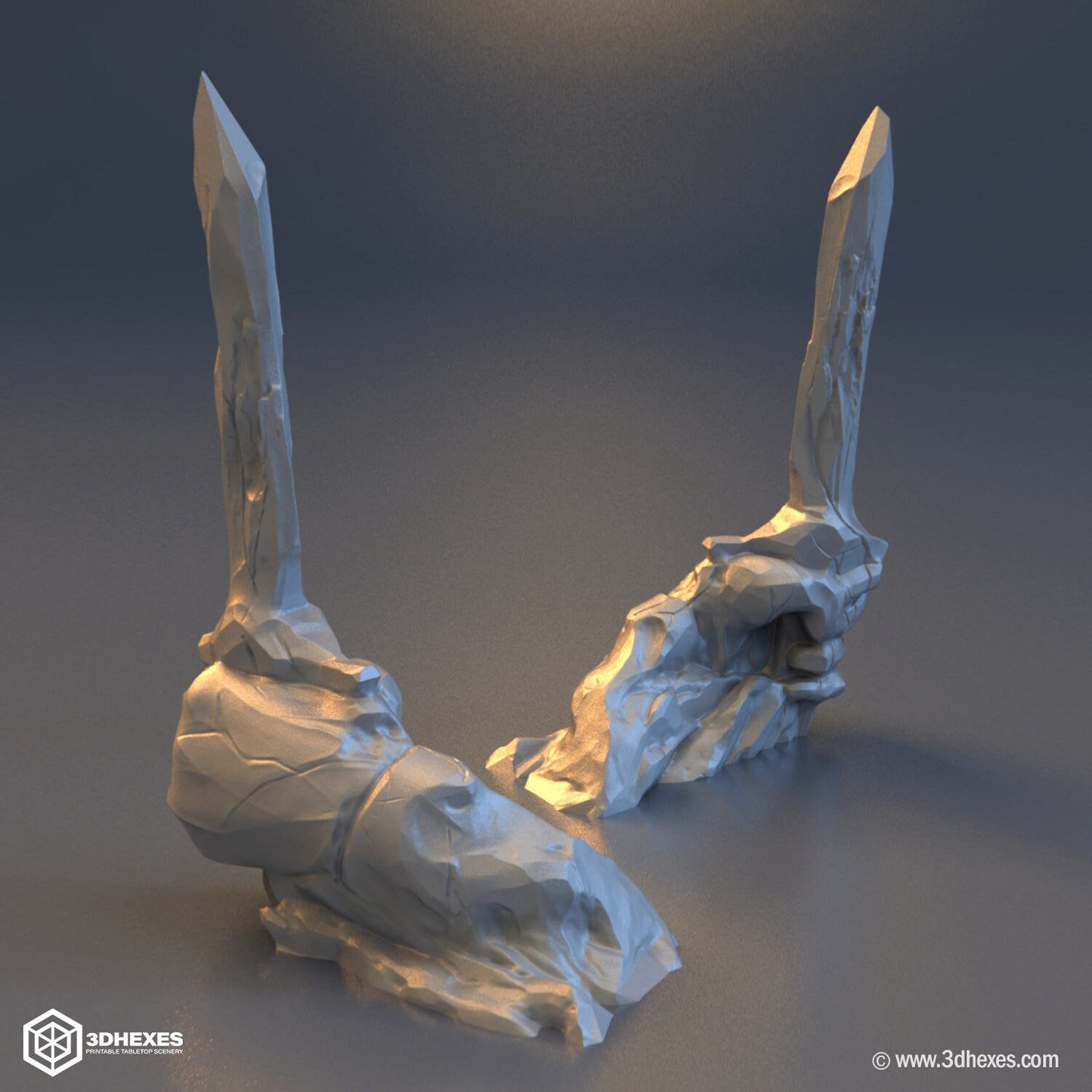Ancient Hands Set D&D terrain 28-32mm | Dungeons and Dragons | DnD | Pathfinder | Starfinder | Tabletop RPG | Wargaming |