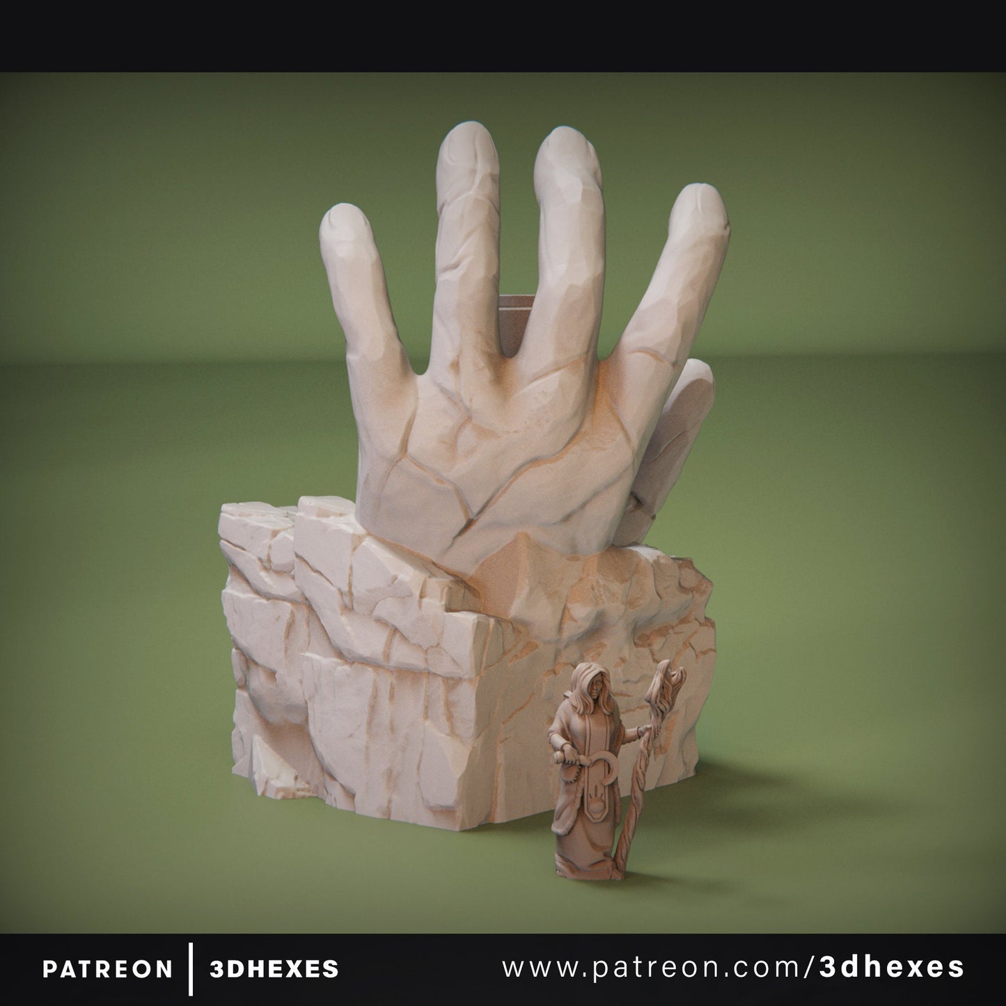 The Stone Hand Throne D&D terrain 28-32mm | Dungeons and Dragons | DnD | Pathfinder | Starfinder | Tabletop RPG | Wargaming |