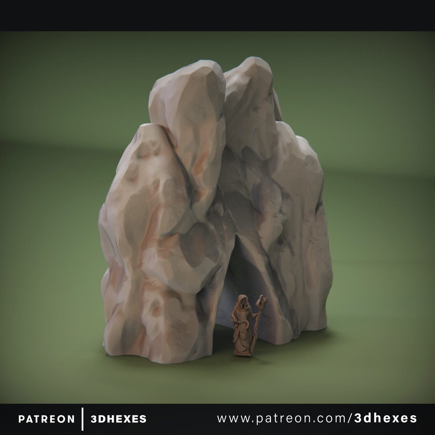 The Wizard Cave Entrance D&D terrain 28mm | 32mm | Dungeons and Dragons | DnD | Pathfinder | Starfinder | Tabletop RPG | Wargaming |