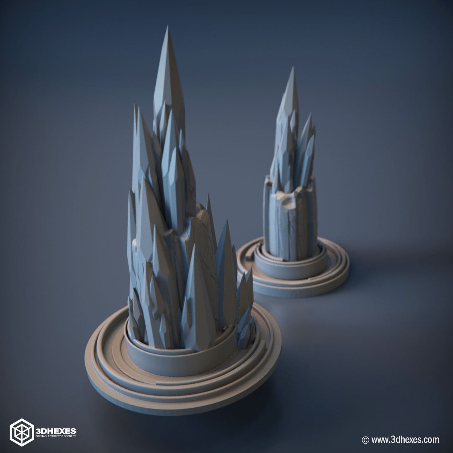 Arcane Crystal Spikes D&D terrain 28mm | 32mm | Dungeons and Dragons | DnD | Pathfinder | Starfinder | Tabletop RPG | Wargaming |