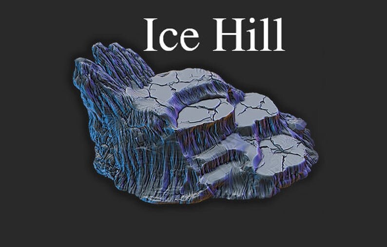 Ice and Snow Scatter D&D 28mm | 32mm Terrain | Dungeons and Dragons | DnD | Pathfinder | Starfinder | Tabletop RPG | Wargaming |