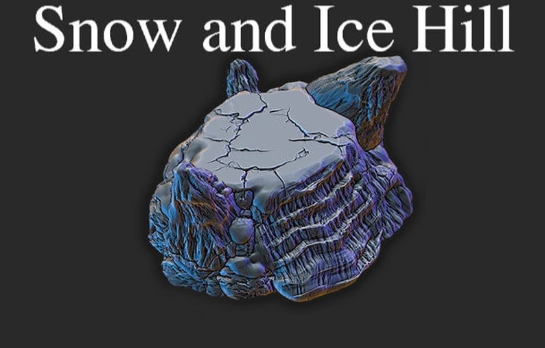 Ice and Snow Scatter D&D 28mm | 32mm Terrain | Dungeons and Dragons | DnD | Pathfinder | Starfinder | Tabletop RPG | Wargaming |