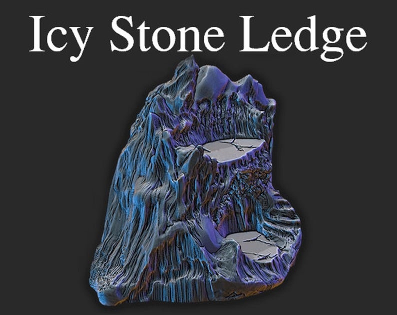 Ice and Snow Scatter D&D 28mm | 32mm Terrain | Dungeons and Dragons | DnD | Pathfinder | Starfinder | Tabletop RPG | Wargaming |