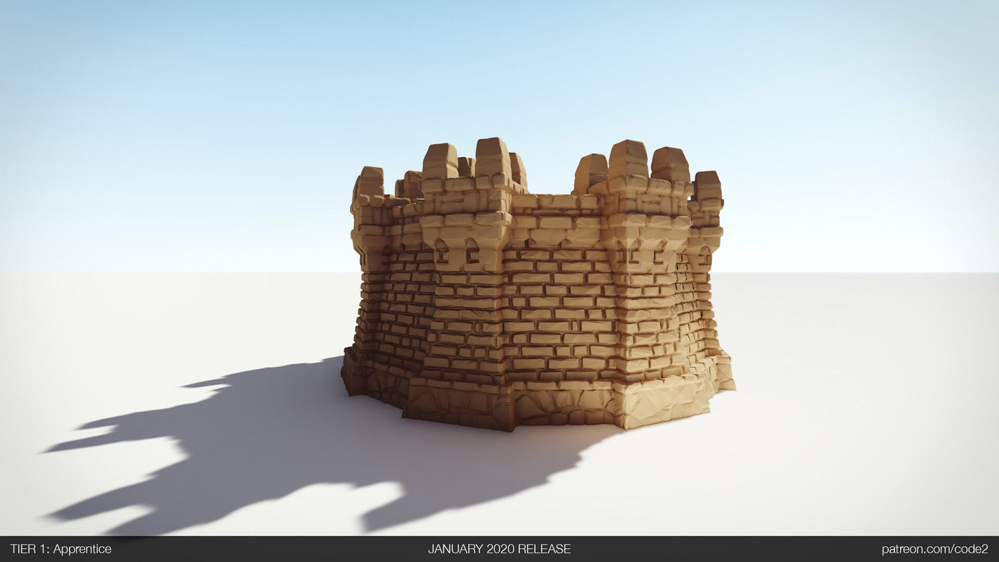 Ulvheim Tower 1 Terrain D&D 28mm | 32mm | Dungeons and Dragons | DnD | Pathfinder | Starfinder | Tabletop RPG | Wargaming |