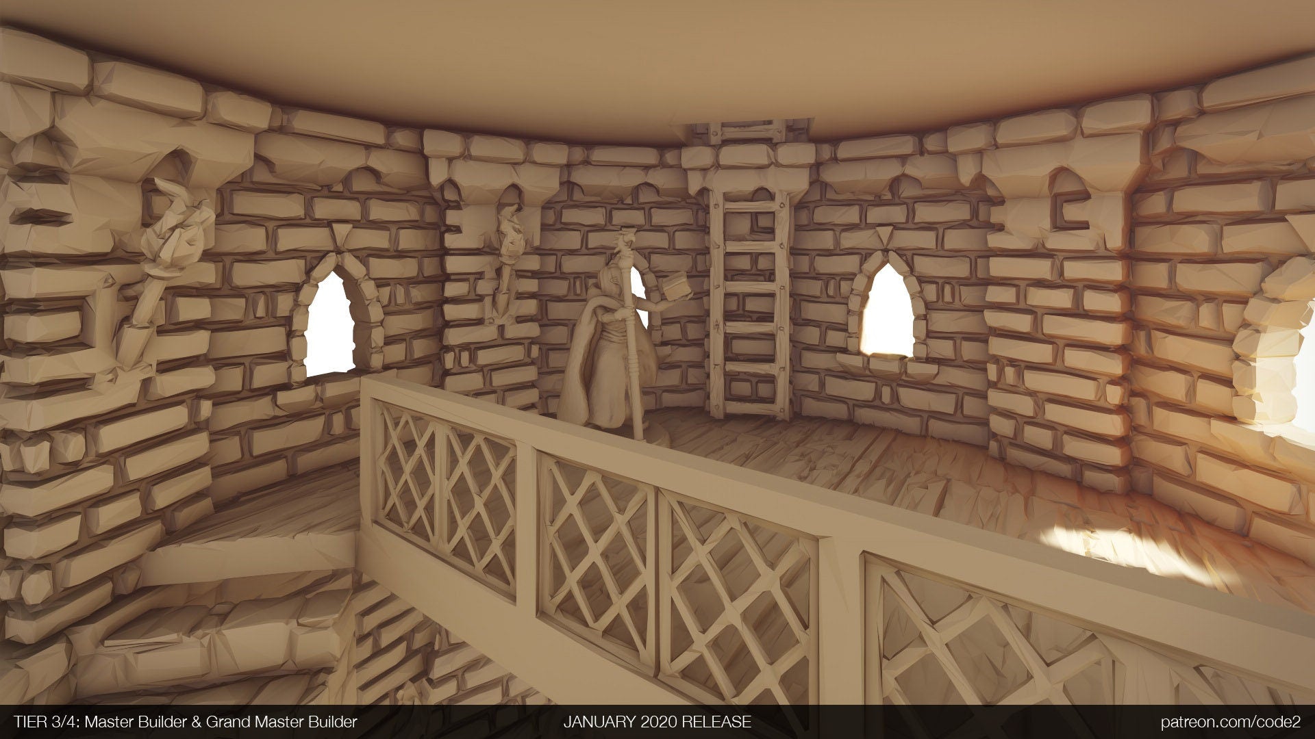 Ulvheim Tower 4 Terrain D&D 28mm | 32mm | Dungeons and Dragons | DnD | Pathfinder | Starfinder | Tabletop RPG | Wargaming |