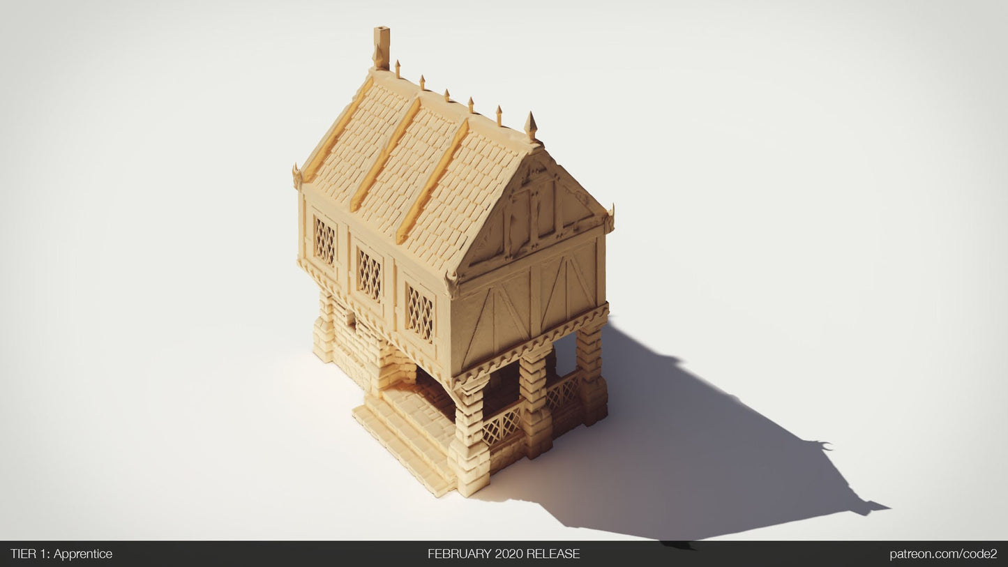 Ulvheim Merchant Small House Terrain D&D 28mm | 32mm | Dungeons and Dragons | DnD | Pathfinder | Starfinder | Tabletop RPG | Wargaming |