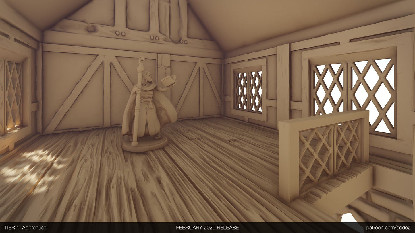 Ulvheim Merchant Small House Terrain D&D 28mm | 32mm | Dungeons and Dragons | DnD | Pathfinder | Starfinder | Tabletop RPG | Wargaming |