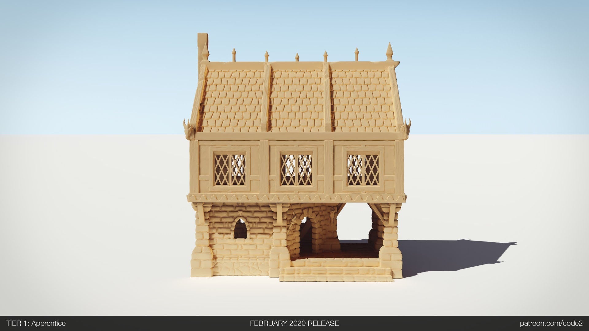 Ulvheim Merchant Small House Terrain D&D 28mm | 32mm | Dungeons and Dragons | DnD | Pathfinder | Starfinder | Tabletop RPG | Wargaming |