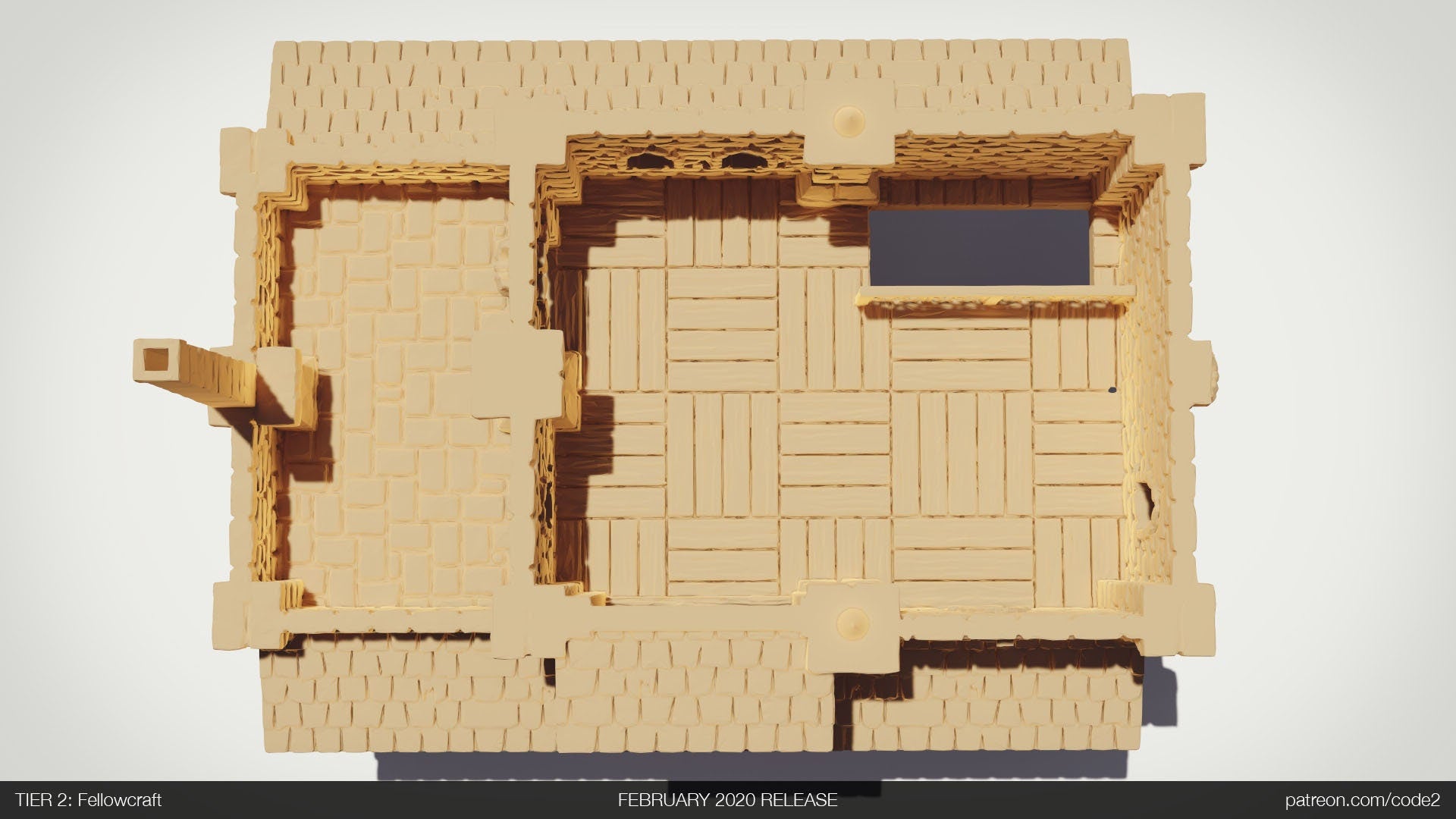 Ulvheim Merchant Medium House Terrain D&D 28mm | 32mm | Dungeons and Dragons | DnD | Pathfinder | Starfinder | Tabletop RPG | Wargaming |