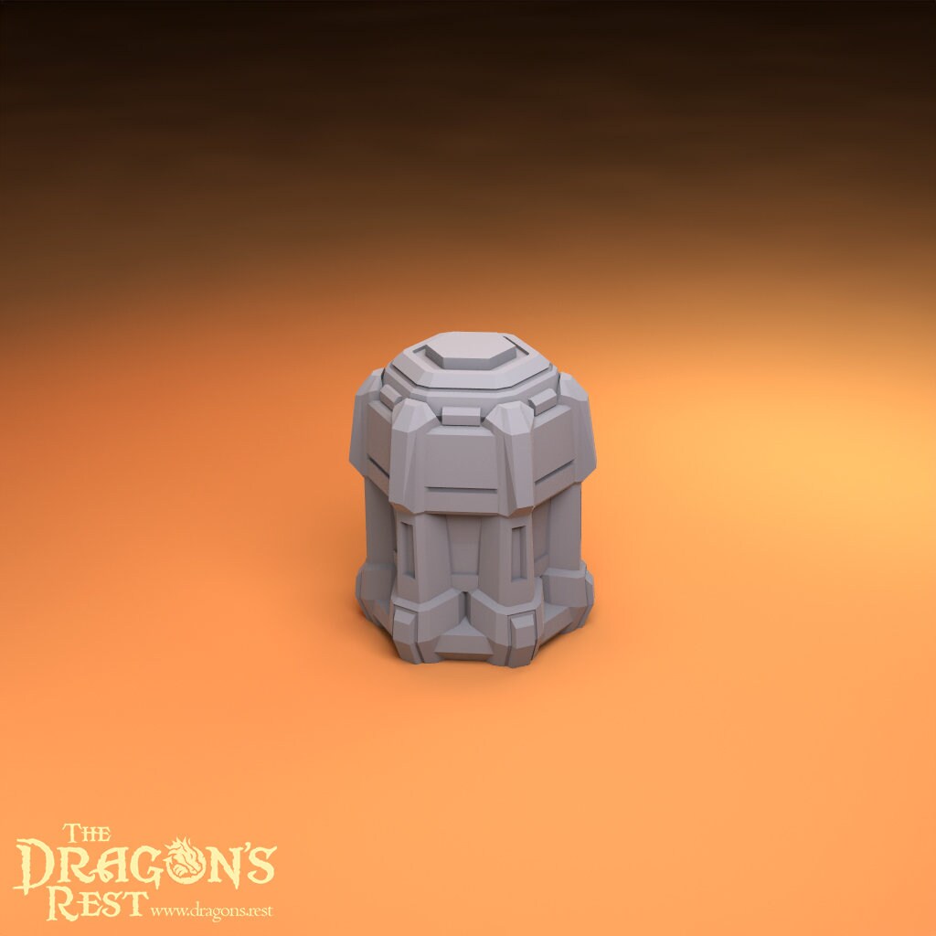 Armored Barrels Set Sci-Fi Scatter Terrain Set 28mm | Dungeons and Dragons | DnD | Starfinder | Battletech | SW Legion | Wargaming