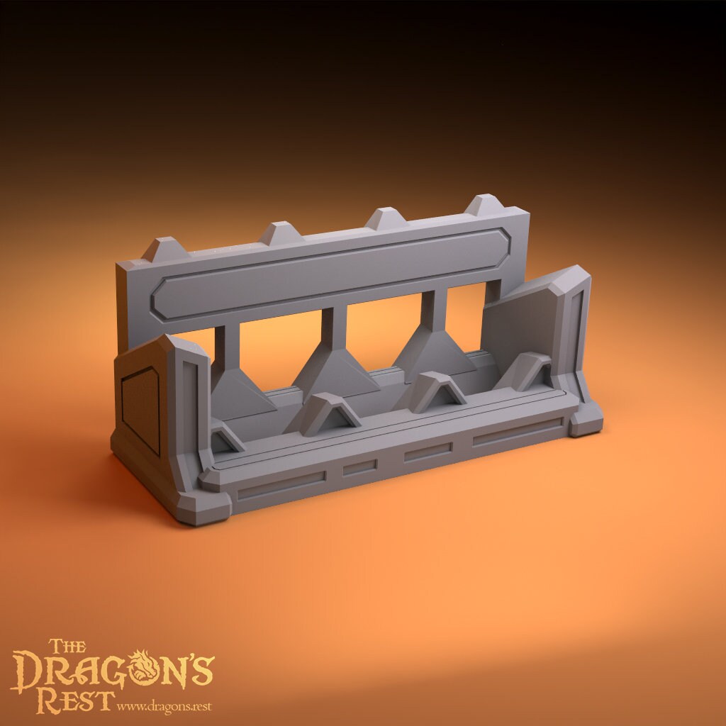 Armored Barrels Set Sci-Fi Scatter Terrain Set 28mm | Dungeons and Dragons | DnD | Starfinder | Battletech | SW Legion | Wargaming