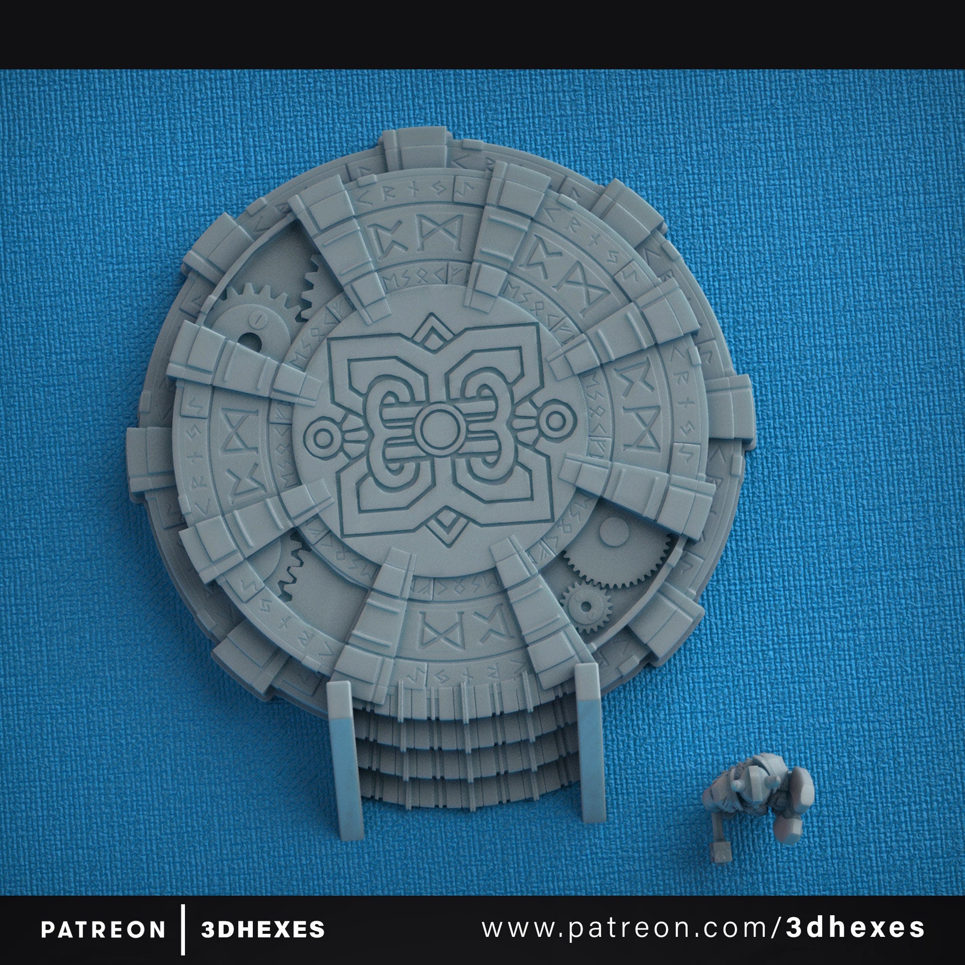 Gyrocopter Landing Pad D&D Terrain 28mm | 32mm | Dungeons and Dragons | DnD | Pathfinder | Starfinder | Tabletop RPG | Wargaming |