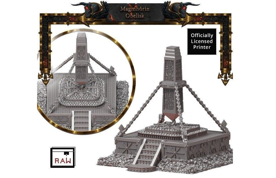 Chaos Dwarven Obelisk D&D 28mm | 32mm Terrain | Dungeons and Dragons | DnD | Pathfinder | Starfinder | Tabletop RPG | Wargaming |