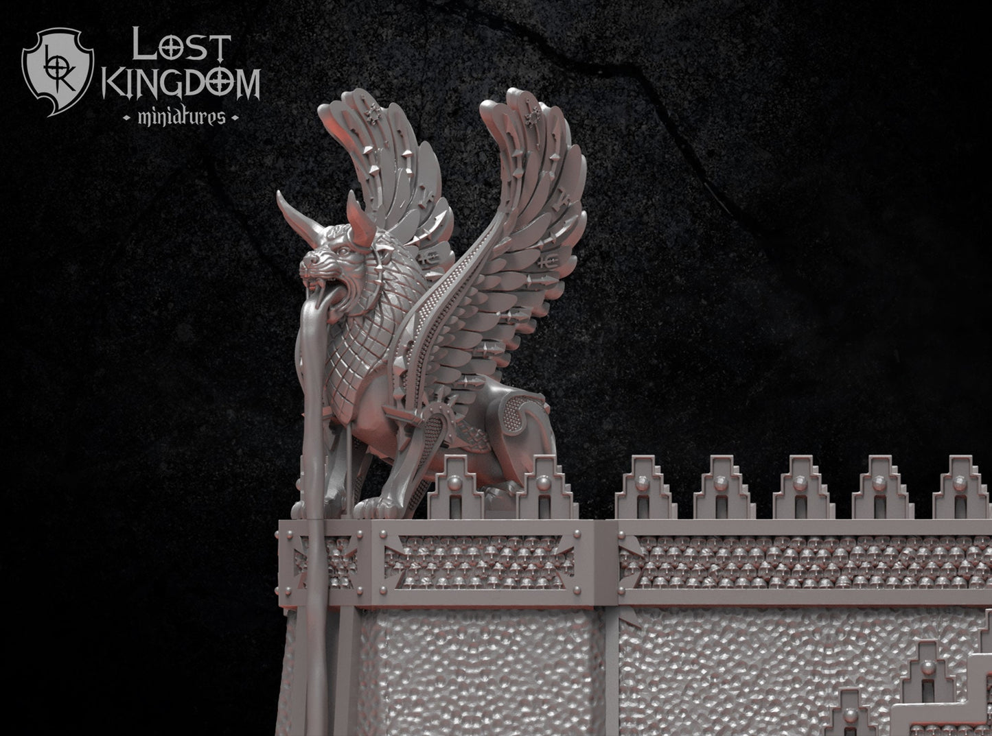Chaos Dwarven Ziggurat Walls D&D 28mm | 32mm Terrain | Dungeons and Dragons | DnD | Pathfinder | Starfinder | Tabletop RPG | Wargaming |