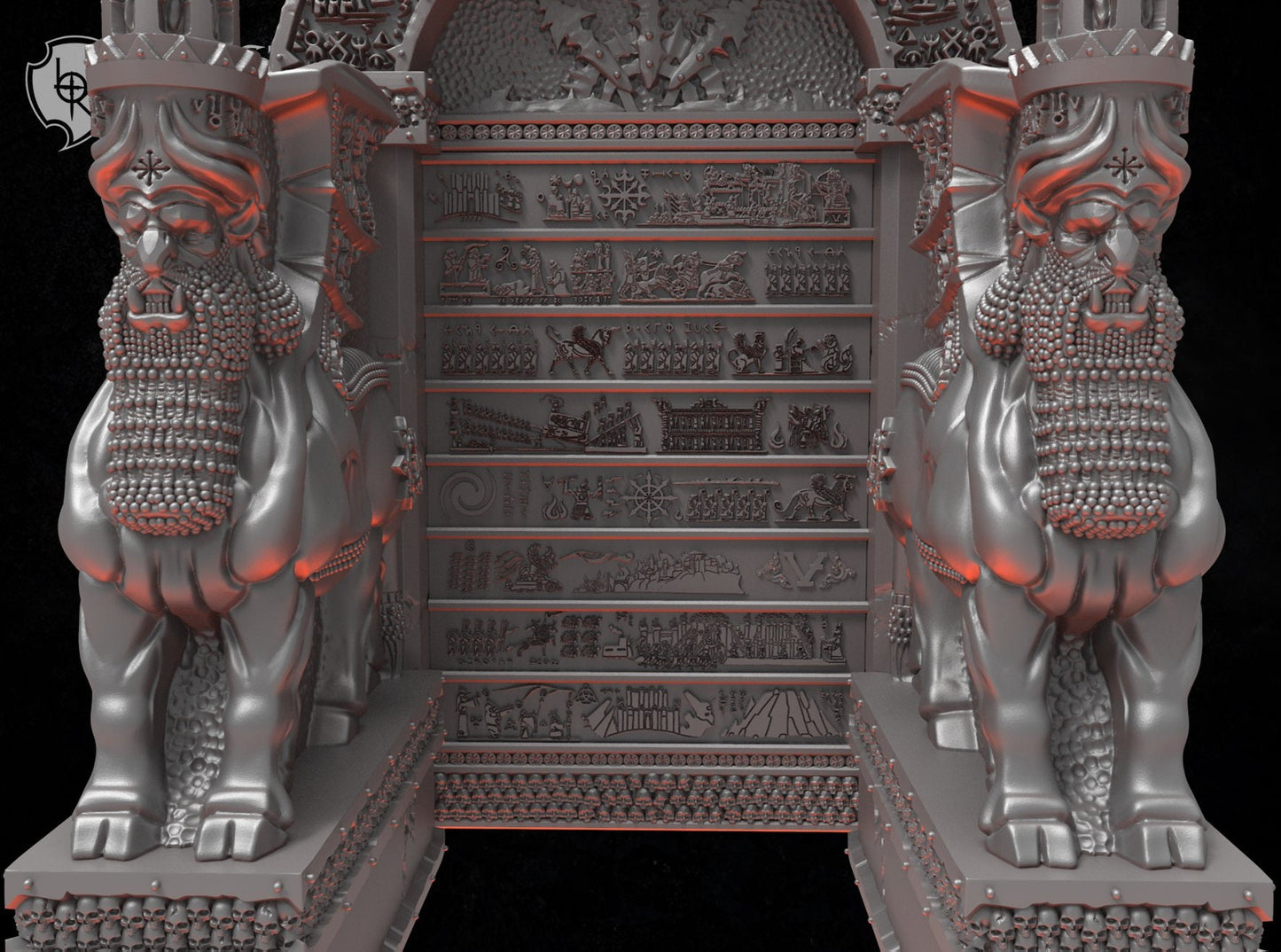 Chaos Dwarf Realm Gate D&D 28mm | 32mm Terrain | Dungeons and Dragons | DnD | Pathfinder | Starfinder | Tabletop RPG | Wargaming |