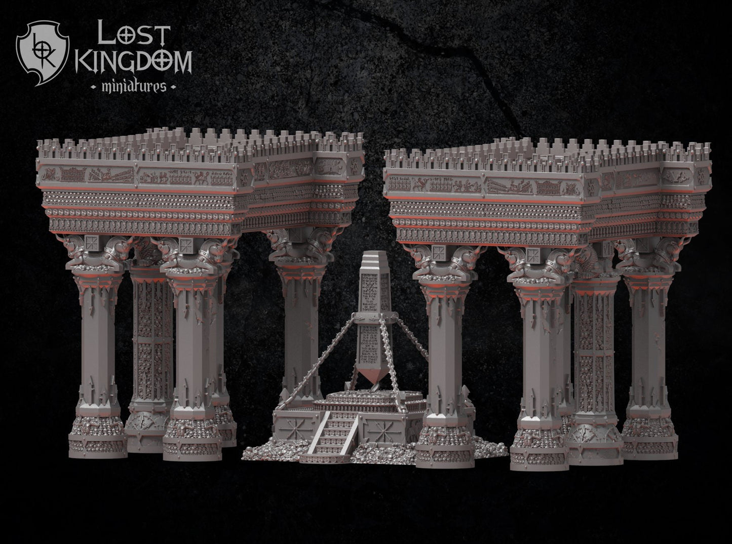 Chaos Dwarven Obelisk D&D 28mm | 32mm Terrain | Dungeons and Dragons | DnD | Pathfinder | Starfinder | Tabletop RPG | Wargaming |