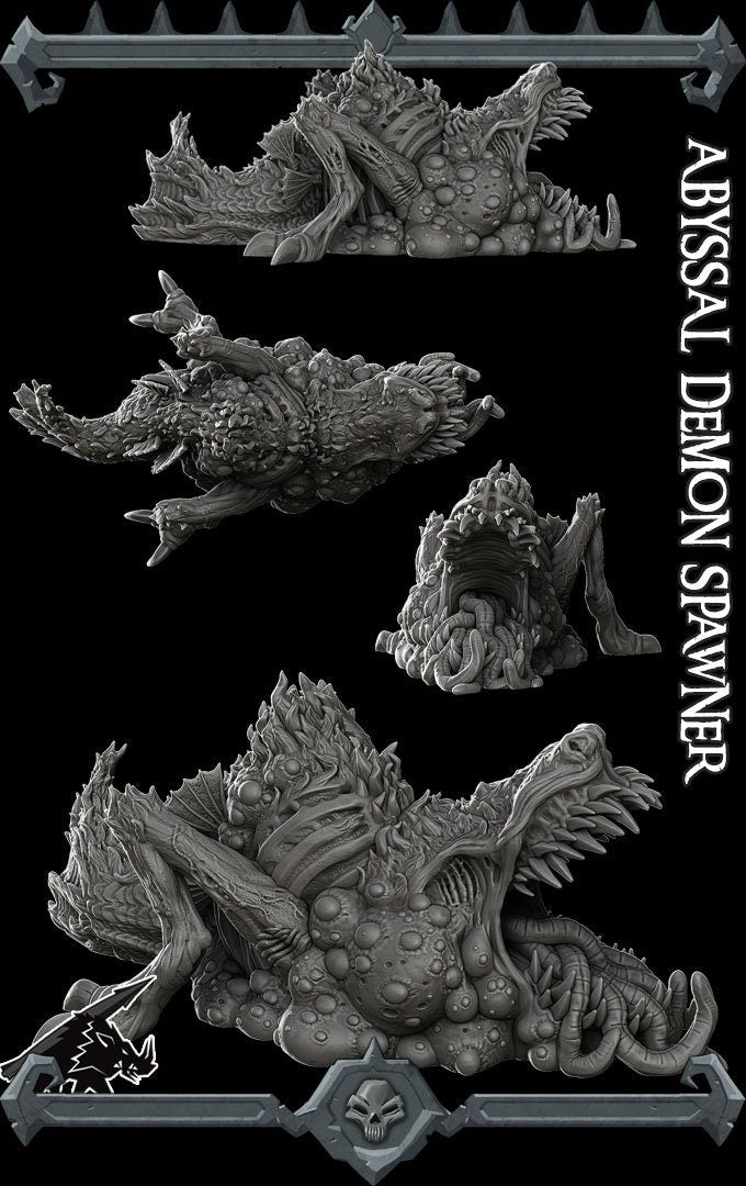 Abyssal Demon Spawner D&D 28mm 32mm miniature, Dungeons and Dragons, DnD, Pathfinder, Tabletop RPG, Roleplaying Games, Rocket Pig games