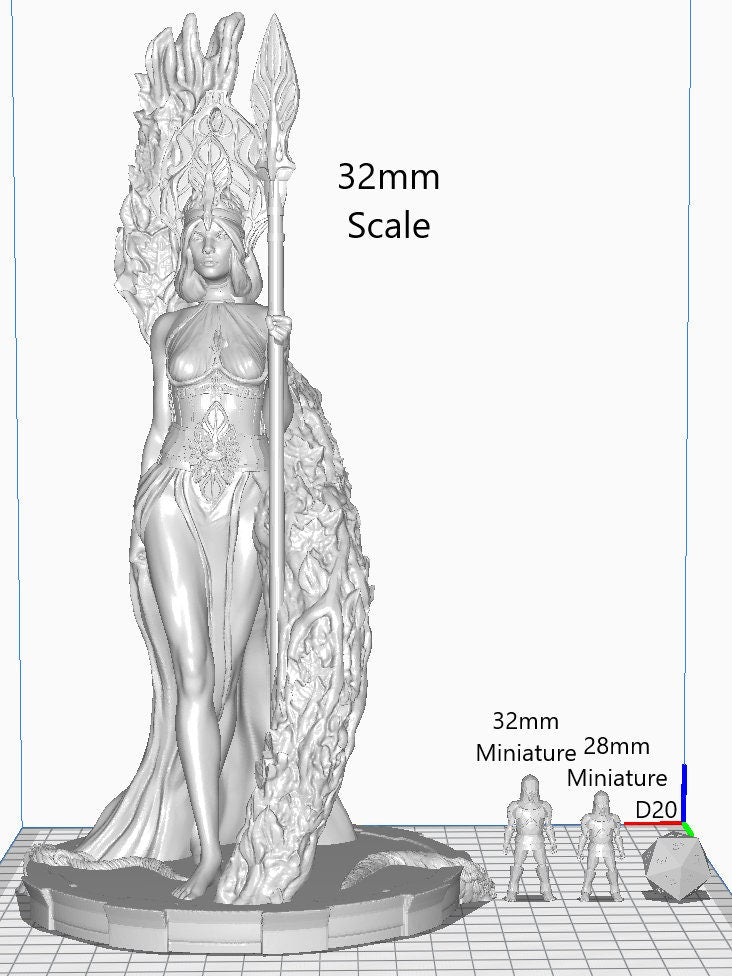 Goddess of Life D&D 28mm 32mm Scatter Terrain | Dungeons and Dragons | DnD | Pathfinder | Starfinder | Tabletop RPG | Wargaming |