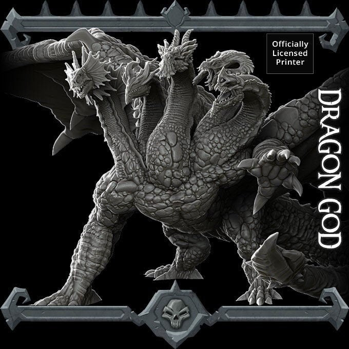 Tiamat | Dragon God D&D Epic 28mm | 32mm miniature | Dungeons and Dragons | Pathfinder | Tabletop Roleplaying Games | RPG | Gargantuan Size