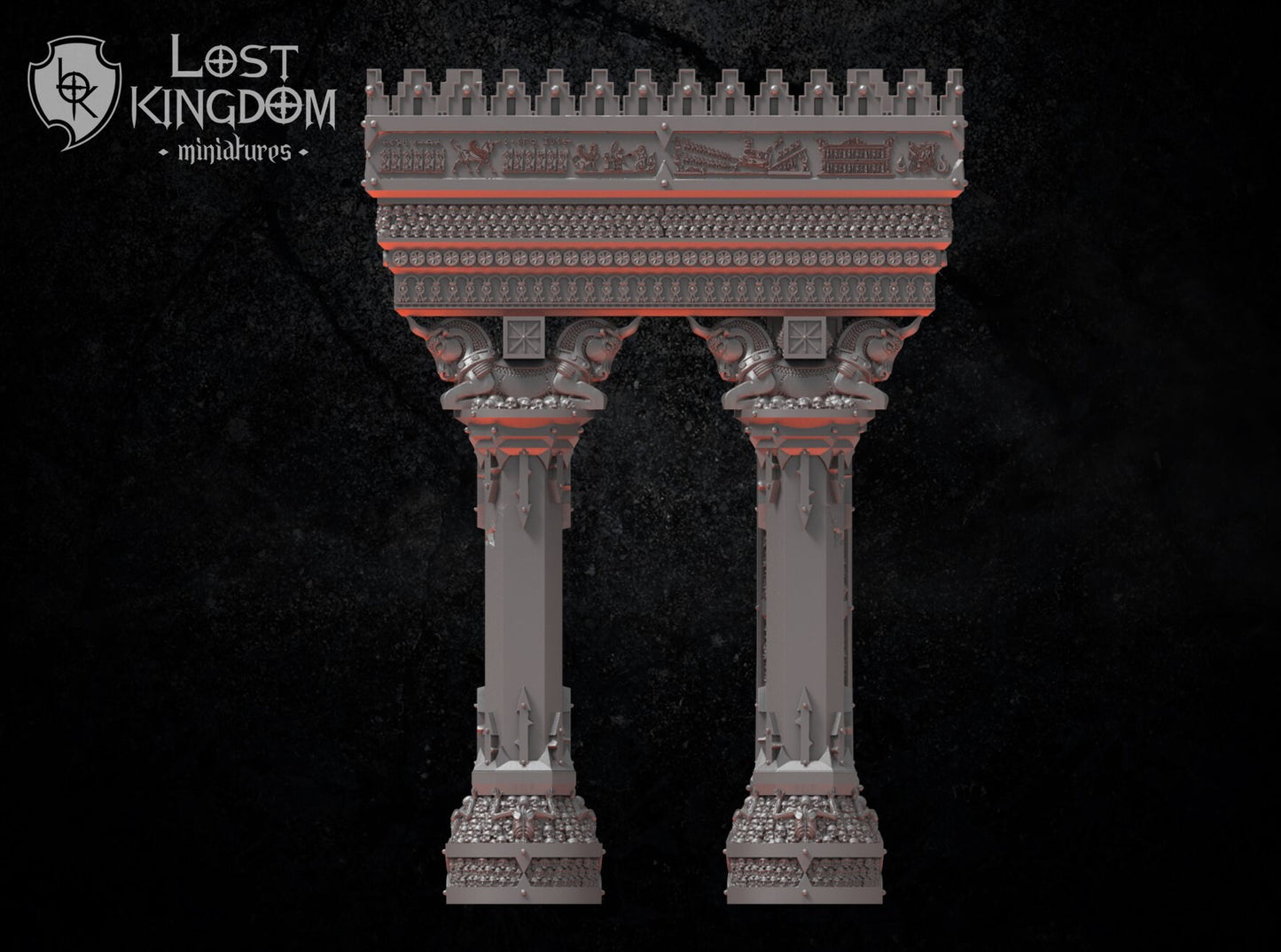 Chaos Dwarven Ziggurat Columns D&D 28mm | 32mm Terrain | Dungeons and Dragons | DnD | Pathfinder | Starfinder | Tabletop RPG | Wargaming |