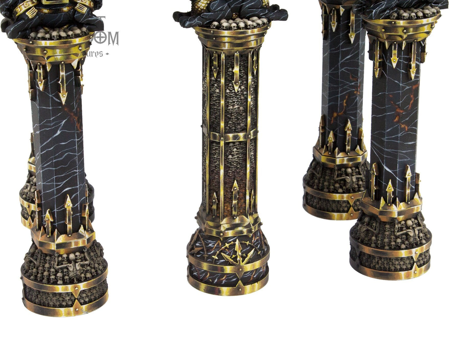 Chaos Dwarven Ziggurat Columns D&D 28mm | 32mm Terrain | Dungeons and Dragons | DnD | Pathfinder | Starfinder | Tabletop RPG | Wargaming |