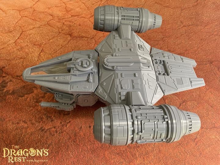 Dragon Crest Standard Sci Fi Spaceship 28mm | Dungeons and Dragons | DnD | Starfinder | SW Legion | Wargaming