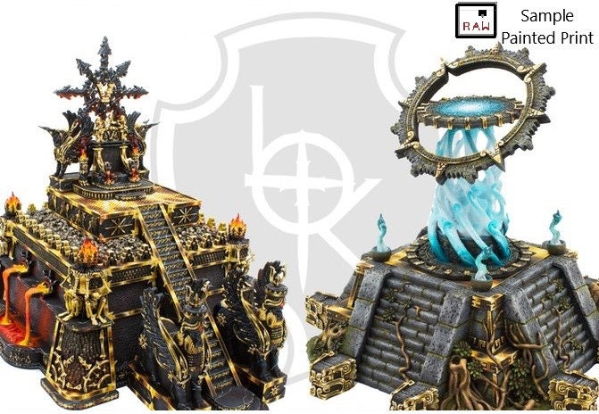 Cuetzpal Altar of Sacrifice D&D 28mm | 32mm Terrain | Dungeons and Dragons | DnD | Pathfinder | Starfinder | Tabletop RPG | Wargaming |