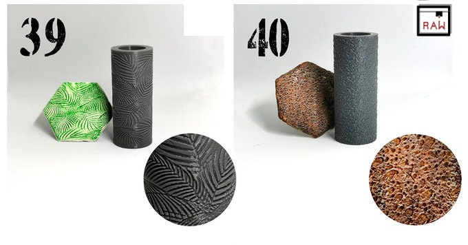 Rolling Pin Textured Rollers Set 3 D&D Terrain | 28mm | 32mm | Dungeons and Dragons | DnD | Polymer Clay Pattern | Tabletop RPG