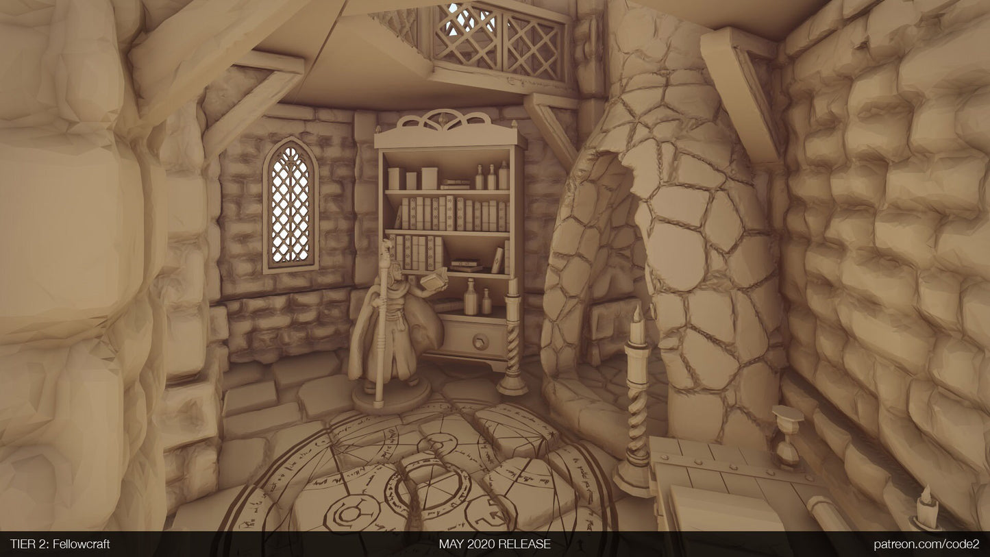 Alchemist Workshop D&D Terrain 28mm | 32mm | Dungeons and Dragons | DnD | Pathfinder | Starfinder | Tabletop RPG | Wargaming |