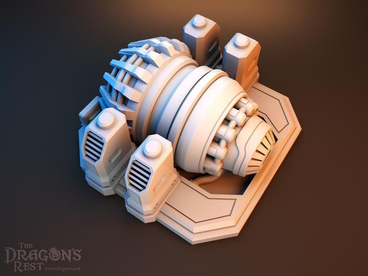 Plasma Generator Sci-Fi Scatter Terrain 28mm | 32mm | Dungeons and Dragons | DnD | Starfinder | Battletech | SW Legion | Wargaming