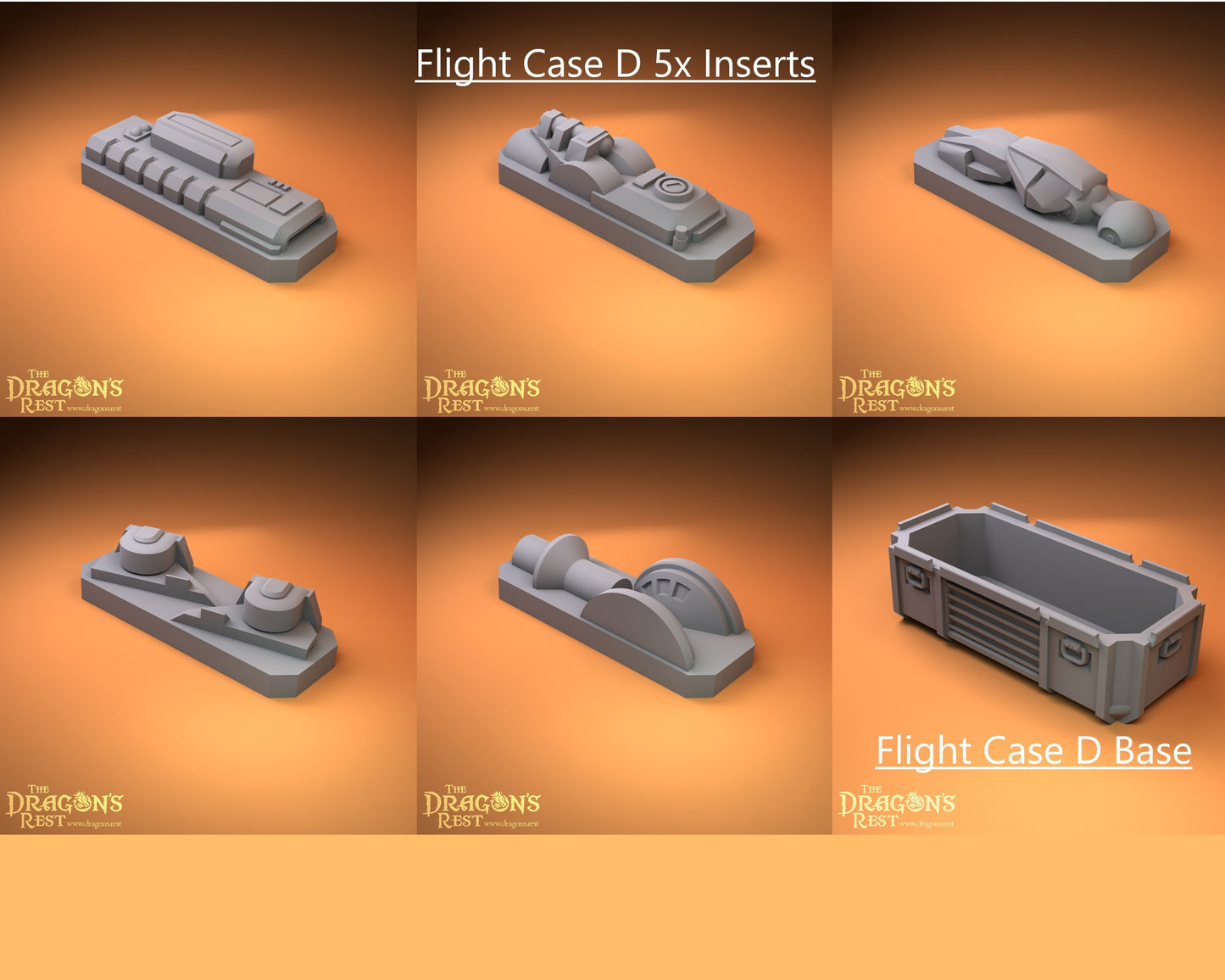 24pcs Flight Cases Sci-Fi Scatter Terrain 28mm | 32mm | Dungeons and Dragons | DnD | Starfinder | Battletech | SW Legion | Wargaming