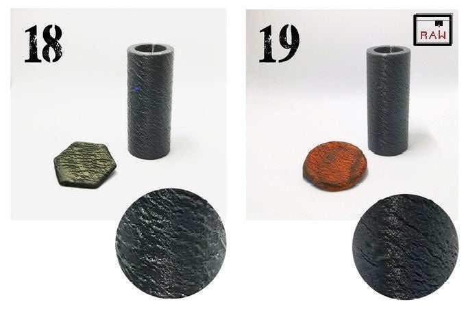 Rolling Pin Textured Rollers Set 2 D&D Terrain | 28mm | 32mm | Dungeons and Dragons | DnD | Polymer Clay Pattern | Tabletop RPG