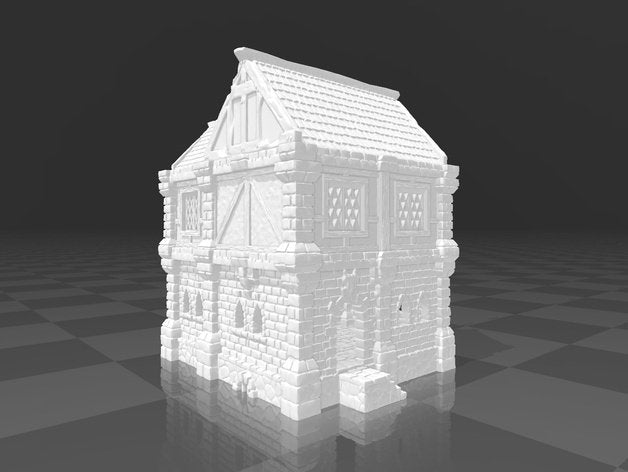 Ulvheim Houses D&D Terrain 28mm | 32mm | Dungeons and Dragons | DnD | Pathfinder | Starfinder | Tabletop RPG | Wargaming |